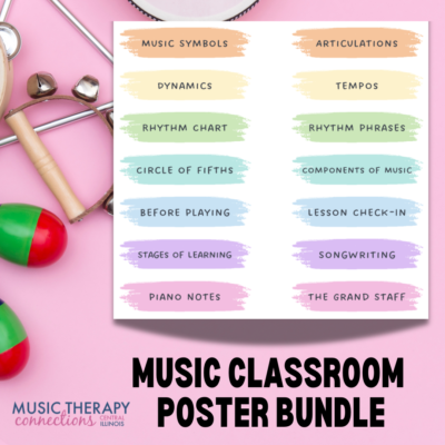 Music Classroom Poster Bundle | Music Therapy Connections